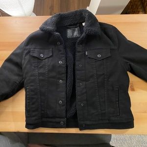 Black, Levi’s Sherpa Trucker Jacket